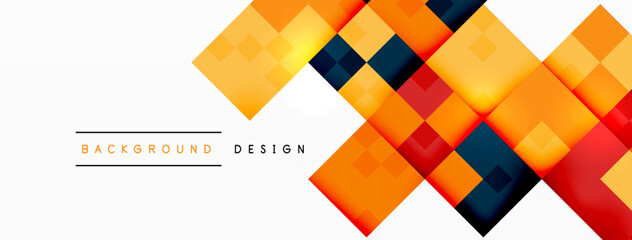 Dynamic colorful squares background. Vector Illustration For Wallpaper, Banner, Background, Card, Book Illustration, landing page