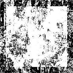 Grunge background of black and white. Abstract illustration texture of cracks, chips, dot. Dirty monochrome pattern of the old worn surface