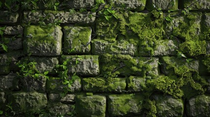 A section of an ancient city wall with moss-covered stones, hinting at centuries of stories untold.