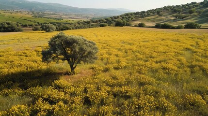 Fototapeta premium Cempasuchil field, Campo de cempasúchil