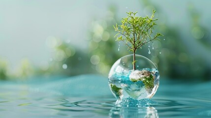 world water monitoring day background concept. copy space