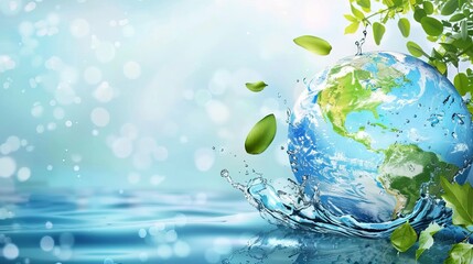 world water monitoring day background concept. copy space