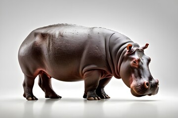 hippopotamus from side view