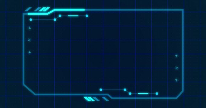 
4K Rectangle hud interface dynamic moving shapes. Stream starting bg. Technology hud viewfinder motion graphic element static scientific games movies title video. Cyber concept software geometry cut 