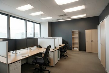 Empty Office Business Background