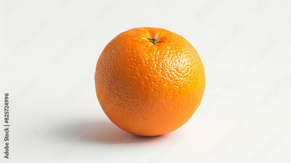 Poster ripe orange isolated on white background clipping path : generative ai