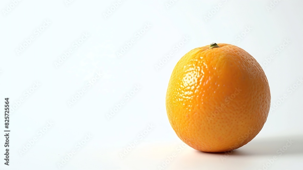 Poster Fresh orange fruit isolate on white background Full depth and high resolution Clipping path : Generative AI