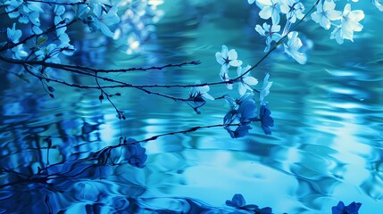 Stunning blue background capturing the essence of tranquility and serenity