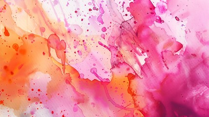 Obraz premium Watercolor texture with vibrant splashes of neon colors on a dark background