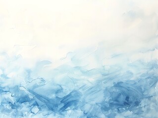Watercolor texture with a calming gradient of light blue and white, evoking a peaceful sky