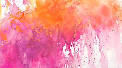 Fototapeta premium Watercolor texture with vibrant splashes of neon colors on a dark background