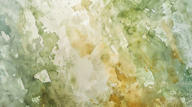 Watercolor texture with a mix of earthy tones and soft greens, evoking a natural feel