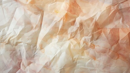 Fototapeta premium Soft watercolor parchment paper, delicate and slightly crinkled