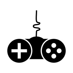 Obraz premium gamepad controller icon, vector silhouette isolated on white background. simple and modern design