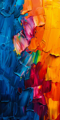 Texture Abstract Artistic Background Multicolored Oil Paints Created Using Artificial Intelligence