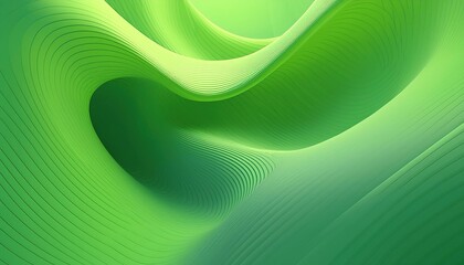abstract 3d background with a unique soft green pattern of lines curve and swirling shapes; beautiful bright