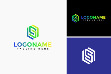 Fototapeta premium Elegant letter S line logo design. Professional logo for your company. Good for print