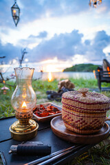 ソロキャンプ ランプ オイルランタン 焚き火 焚き火台 キャンプ 野営