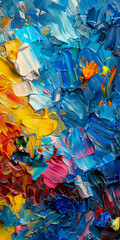 Texture Abstract Artistic Background Multicolored Oil Paints Created Using Artificial Intelligence