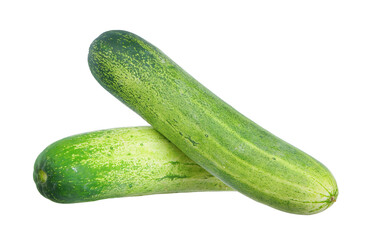 Cucumber isolated on white background.