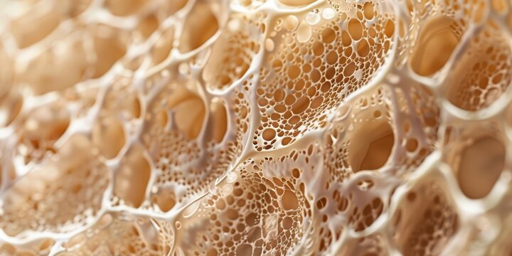 Image is of a tissue with a lot of holes in it generated by AI