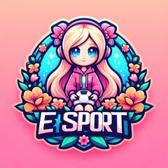Feminine E-Sport Logo: Strength and Elegance in Competition