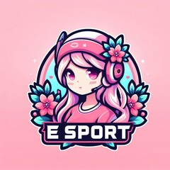 Feminine E-Sport Logo: Strength and Elegance in Competition