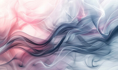 A vivid abstract image with delicate smoke swirls blending in pastel tones. Generate AI