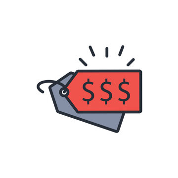 recommend clip art: expensive icon. vector.Editable stroke.linear style sign for use web design,logo.Symbol illustration.