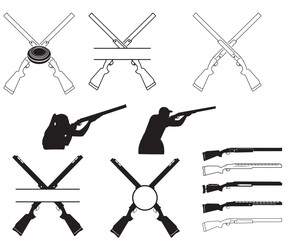 Print Skeet Shooter, Shooting Silhouette, Hunting & Shooting Eps, Trapshooting Gift, Shooting Players 