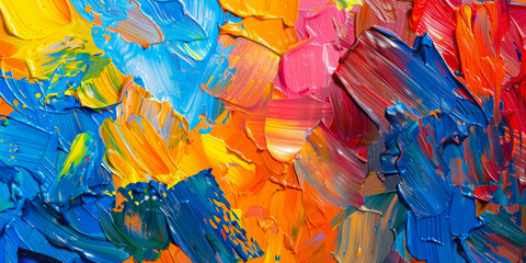 Texture Abstract Artistic Background Multicolored Oil Paints Created Using Artificial Intelligence