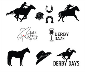 Print Horse Racing 10 Design, Race Horse, Derby Hat, Horse sports, Horse racing gifts, Race Horse.