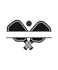 Print Pickleball paddles Splite,  Pickleball clipart, Pickleball silhouette, Pickleball paddles outline Gifts Pickleball paddles Tshirt
