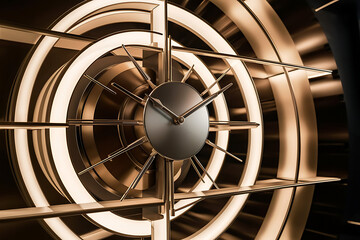 close up of fan turbine