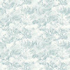 Seamless tile pattern of abstract dust storm patterns on a light blue background
