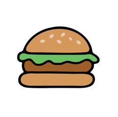 hamburger isolated