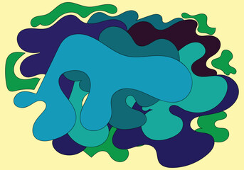 Abstract background aesthetic template design 1