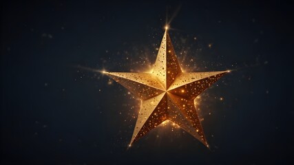 Star light, isolated over transparent illustration. Christmas star. Glowing effect