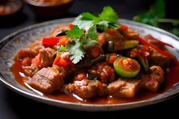 Thai Northern Style Pork and Tomato Relish