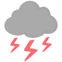 cloud and lightning illustration 