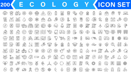 Ecology icons set. Nature icon. Eco green icons. Vector