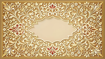 Arabesque Style Background Design Luxury Royal Floral Ornamental Mandala in Dynamic Colors.