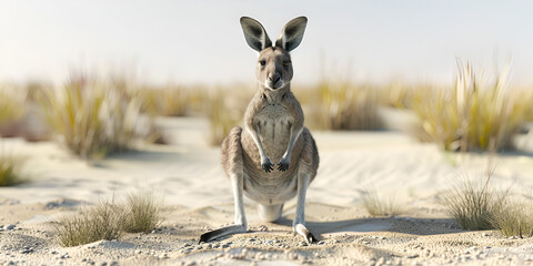 Experience the rugged beauty and boundless energy of the   outback through this exhibit dedicated to the iconic kangaroo . 