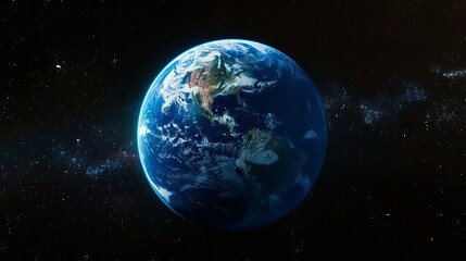 A three-dimensional image of the Earth resembling an echo