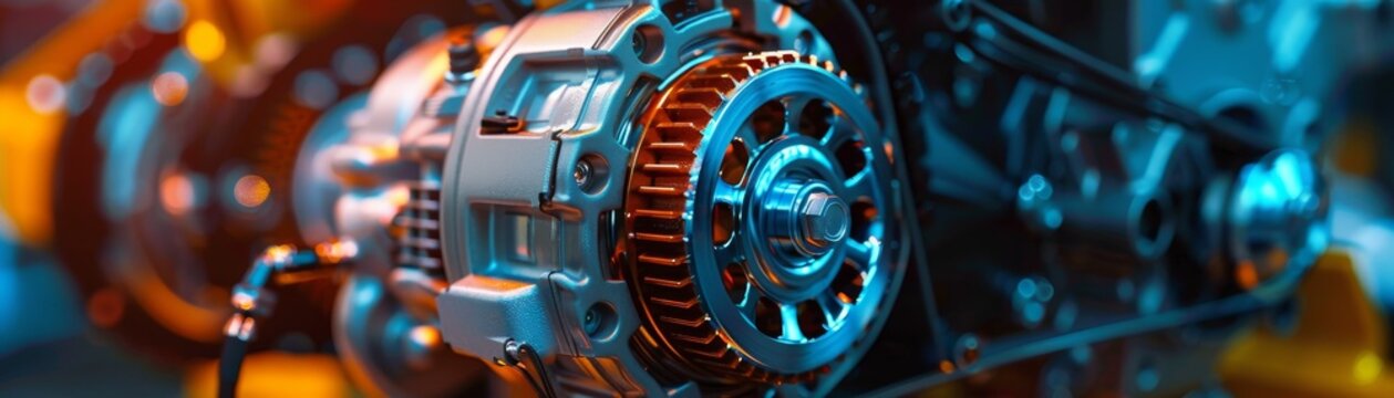 Closeup of an Auto Alternator