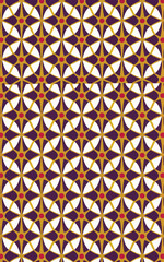 Fototapeta premium 2d vector illustrator colorful vintage Seamless hi res Portuguese tiles Artwork 