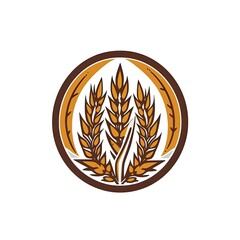 Design of bread icon logo illustration isolated on white background.