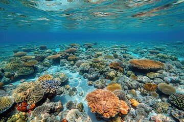 Deep sea underwater professional advertising food photography