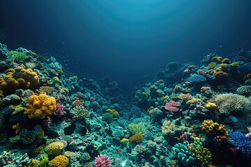 Fototapeta premium Deep sea underwater professional advertising food photography