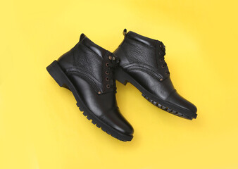 party wear leather formal shoes isolated